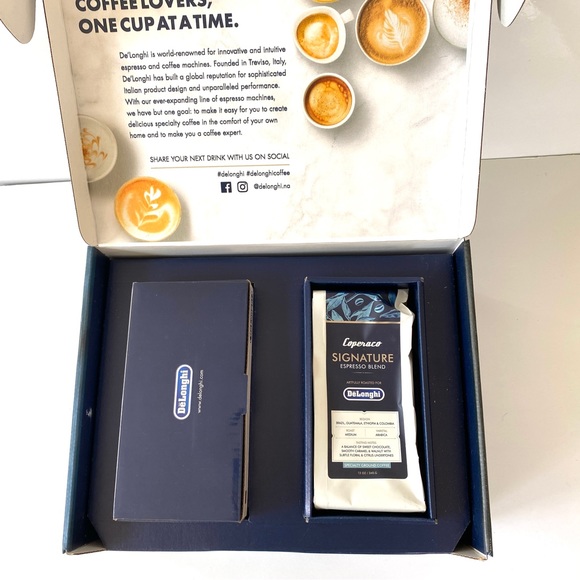 DeLonghi Cappuccino/Espresso Gift Box-NWT - Picture 2 of 7